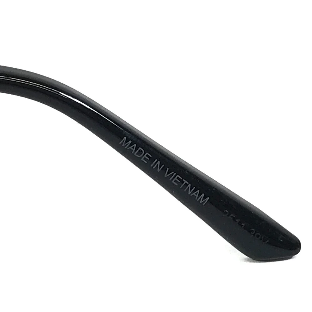 Calvin Klein Eyeglasses Frames CK25105 001 Black Gold Cat Eye Full Rim 52-18-145